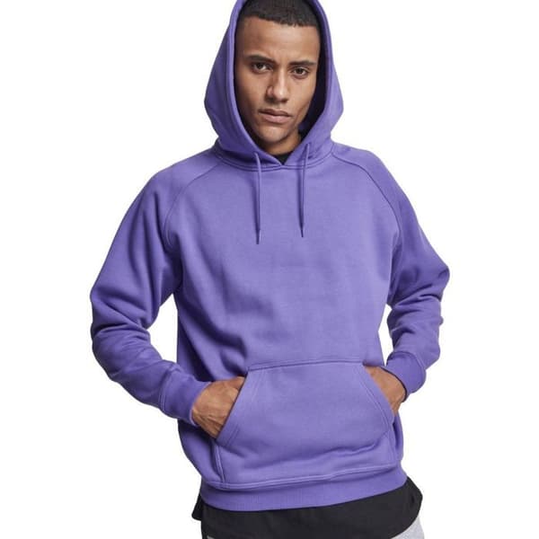 Huvtröja - URBAN CLASSICS - Lila - Långa ärmar - Unisex - Størrelse upp till 6XL