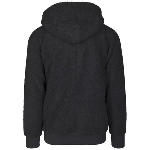 Hoodie - Urban Classic - Sherpa - Svart - Långa ärmar - 100% Polyester