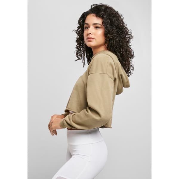 Huvtröja - Urban Classics - Oversize - Färg khaki - Långa ärmar - Dam storlekar stora