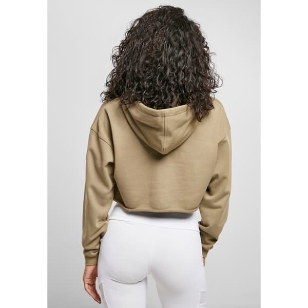 Huvtröja - Urban Classics - Oversize - Färg khaki - Långa ärmar - Dam storlekar stora
