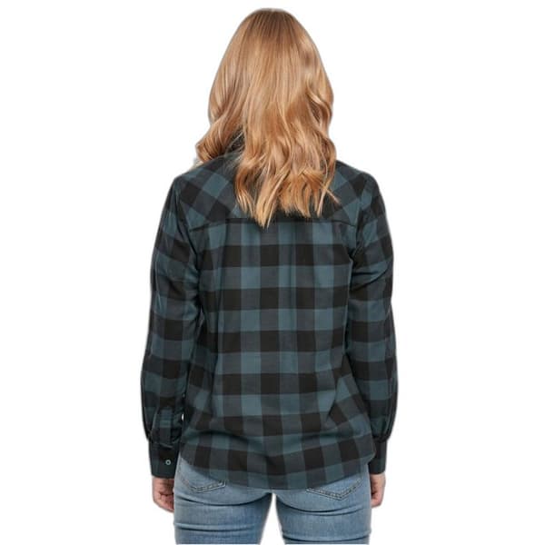 Skjorta i flanell - URBAN CLASSICS - Turnup Flanell - Anpassad - Långa ärmar - 100% bomull