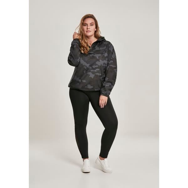 Huvtröja - Urban Classic - Camo - Grå - Långa ärmar - Dam
