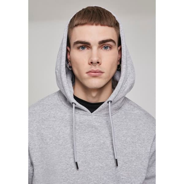 Huvtröja - Urban Classic - Basic Terry - Grå - Långa ärmar - Kängurufickor