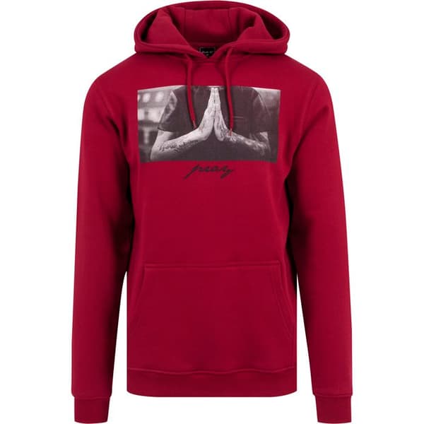 Hoodie - Mister Tee - pray GT - Grå melerad - Långa ärmar - Unisex