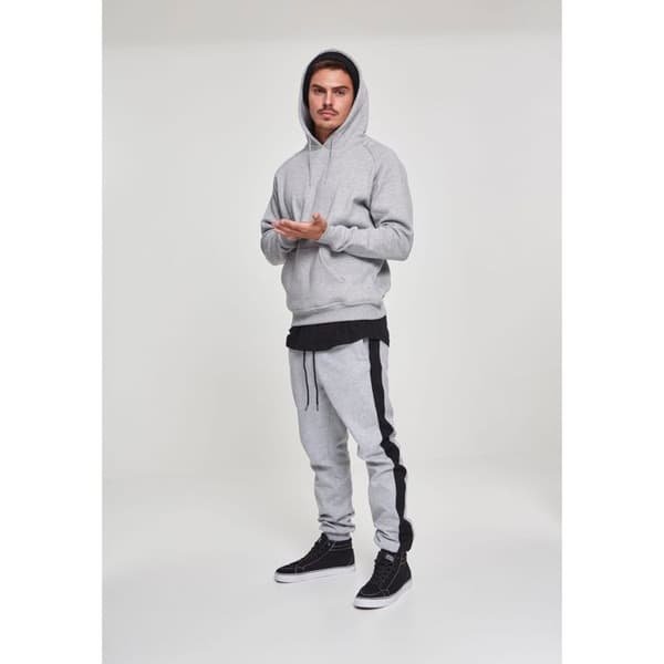 Hoodie - URBAN CLASSICS - Stora storlekar - Grå - Långa ärmar - Unisex