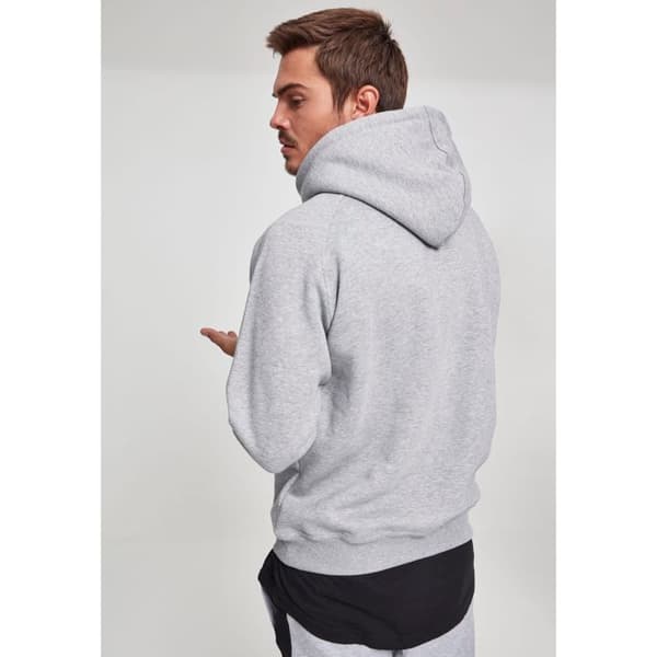 Hoodie - URBAN CLASSICS - Stora storlekar - Grå - Långa ärmar - Unisex