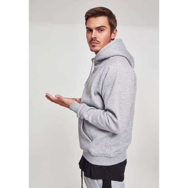 Hoodie - URBAN CLASSICS - Stora storlekar - Grå - Långa ärmar - Unisex