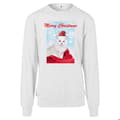 Miniatyrbild 6 av 6: T-shirt Dam - Mister Tee - God Jul Katt - 100% Bomull - Oversized Passform - Korta Ärmar