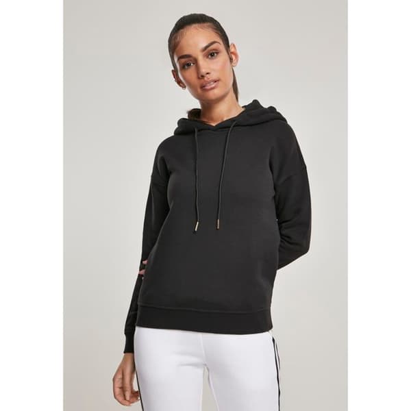Sweatshirt - Urban Classic - Dam - Svart - Långa ärmar - Huva