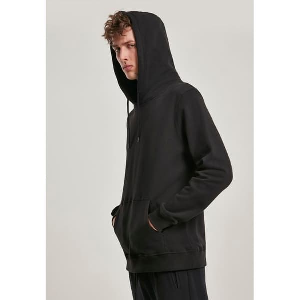 Hoodie - Urban Classic - Basic - Ekologisk bomull - Känguruficka - Svart