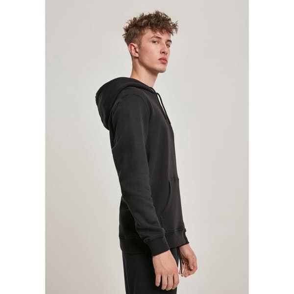 Hoodie - Urban Classic - Basic - Ekologisk bomull - Känguruficka - Svart