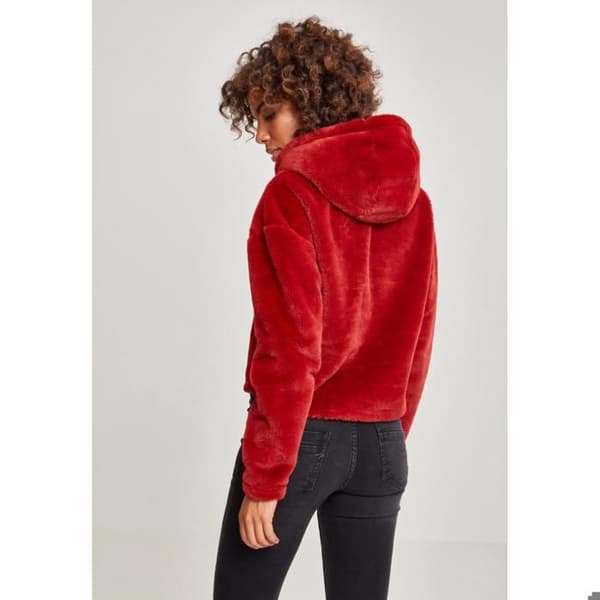 Sweatshirt - Urban Classic - Oversized teddy - Huva med snörning - Velour effekt - 100% Polyester
