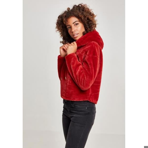 Sweatshirt - Urban Classic - Oversized teddy - Huva med snörning - Velour effekt - 100% Polyester