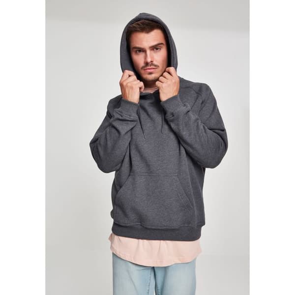 Huvtröja - URBAN CLASSICS - Urban Classic - Mörkbrun - Unisex - Långa ärmar