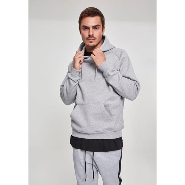Hoodie - URBAN CLASSICS - Urban Classic - Grå - Unisex - Långärmad
