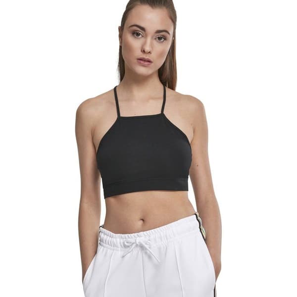 Crop top dam - Urban Classic - Triangle - Svart - Loose fit - Utan ärmar