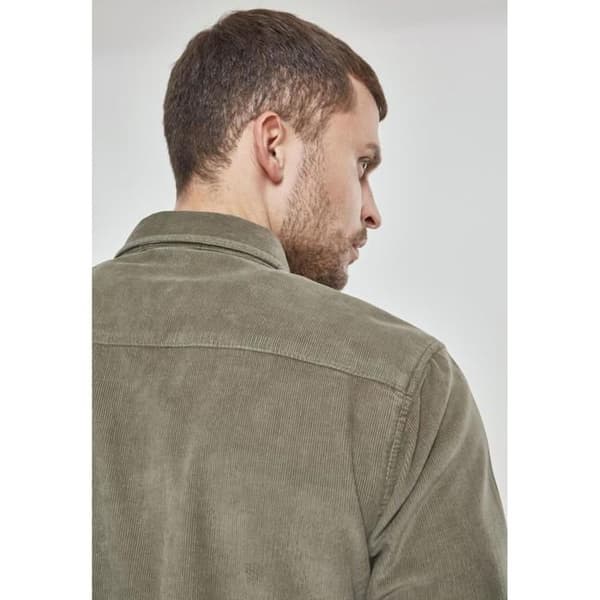 Skjorta - Urban Classic - Kordflor - Olivgrön - Långa ärmar - Regular fit