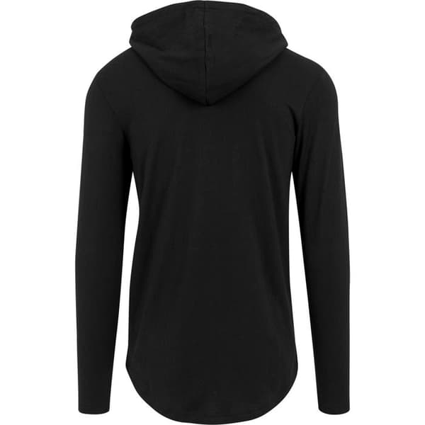 Sweatshirt - URBAN CLASSICS - Basic - Svart - Långa ärmar - Huva