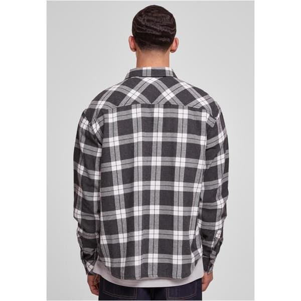 Surchemise - Urban Classics - Oversize - Rutigt mönster - Bröstficka - Återvunnen tyg