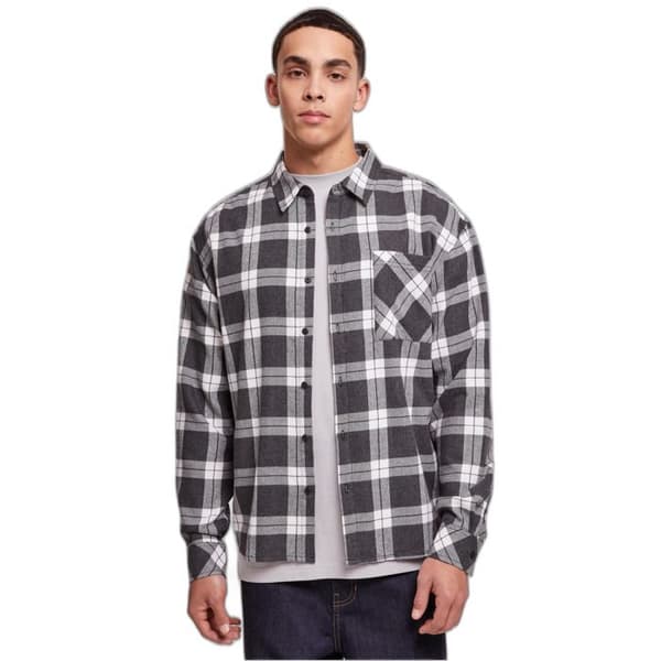 Surchemise - Urban Classics - Oversize - Rutigt mönster - Bröstficka - Återvunnen tyg