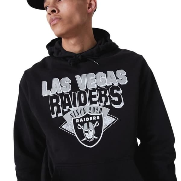 New Era Fleece NFL Hoodie - Las Vegas Raiders - Herr - Svart