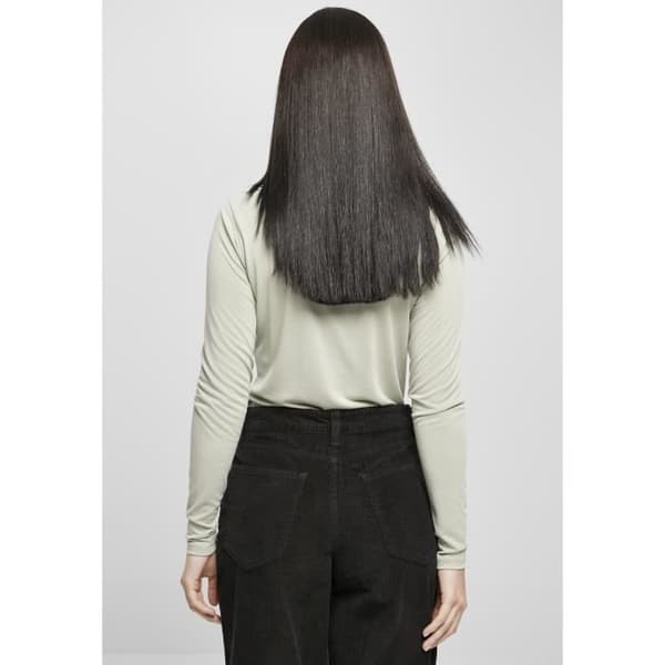 Urban Classics Modal Långärmad tröja med turtleneck dam - ljusgrön - XS