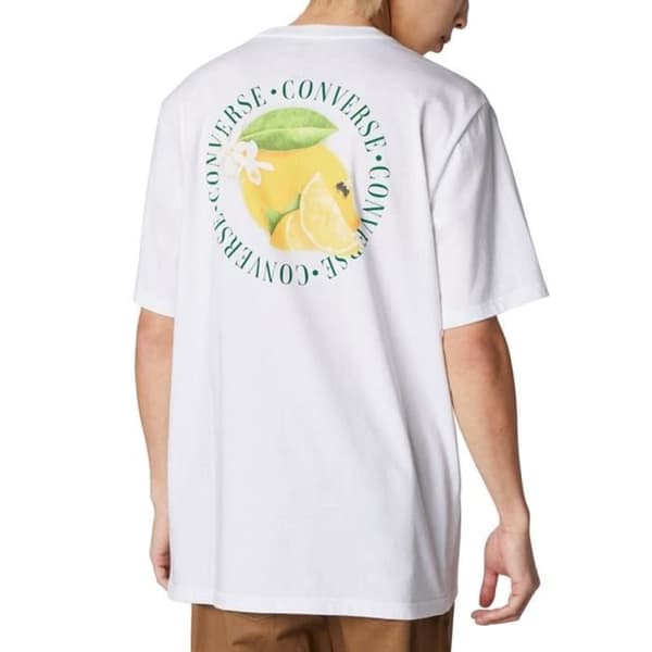 T-shirt Vit Man Converse Fresh Lemon