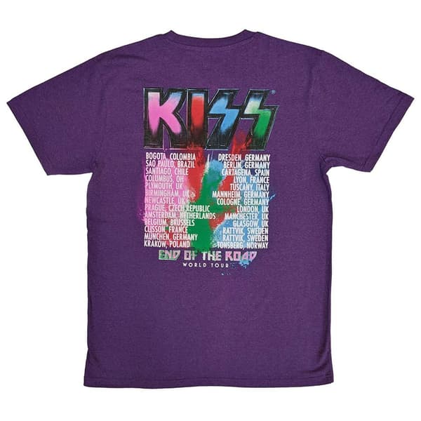 KISS End Of The Road Colour Pop T Shirt M