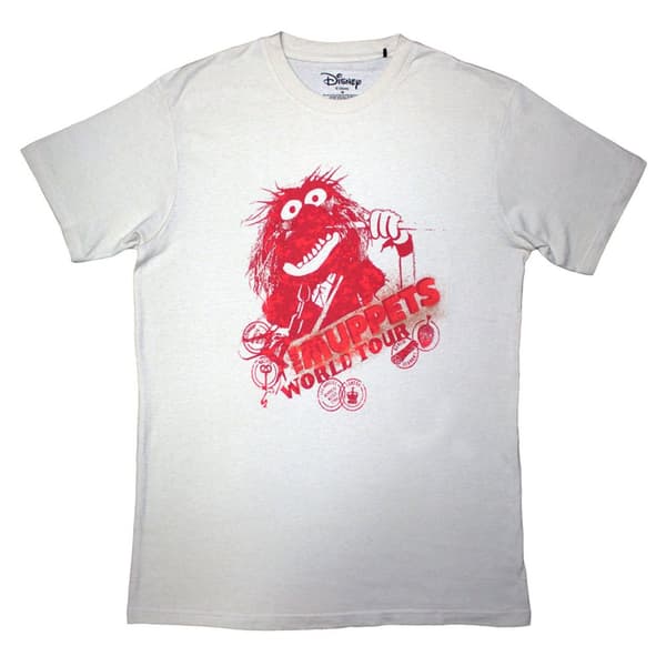 The Muppets Animal On Tour T Shirt Natural L