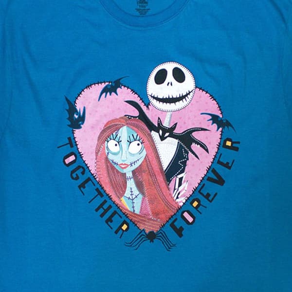 The Nightmare Before Christmas Jack & Sally Together Forever T Shirt