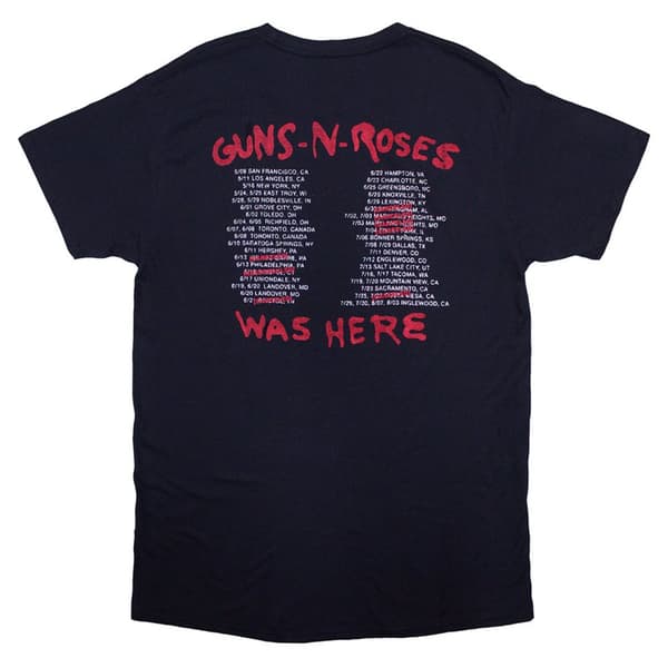 Guns N' Roses Was Here Tour T Shirt