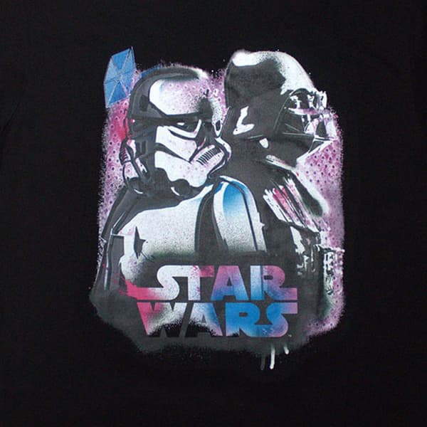 Star Wars Vader And Trooper Neon T Shirt