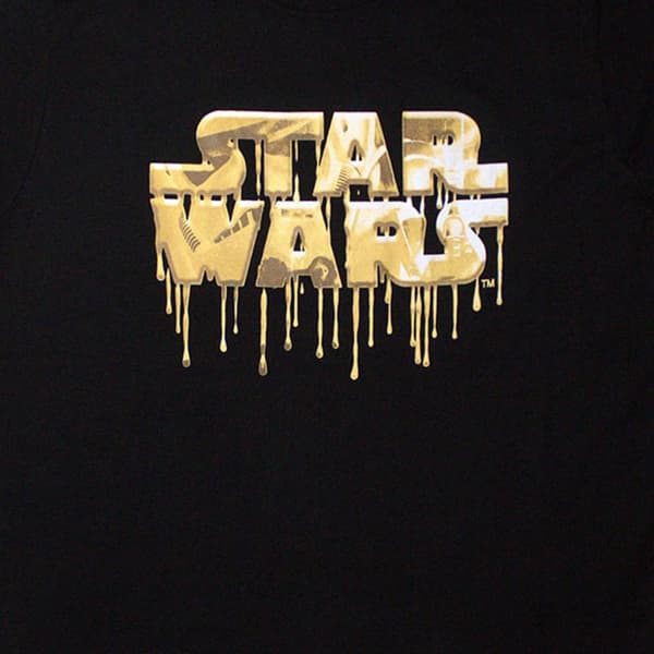 Star Wars Gold Drip Logo T Shirt