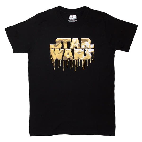 Star Wars Gold Drip Logo T Shirt