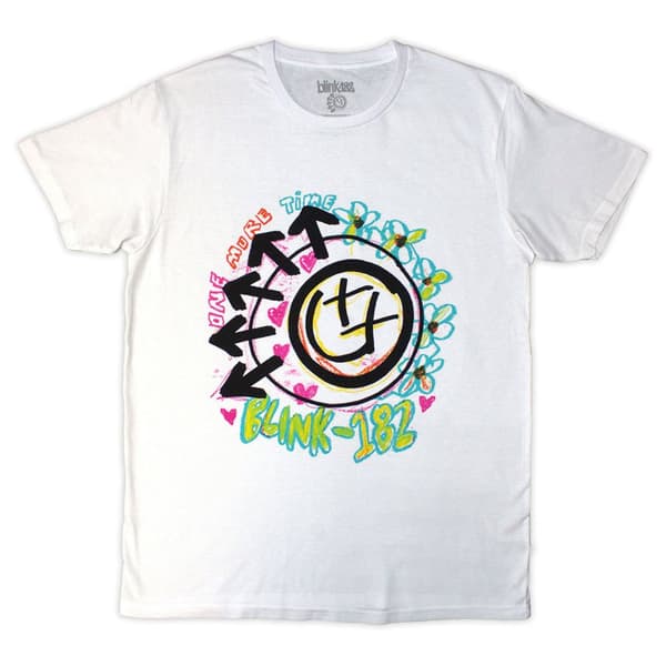 Blink-182 Crayon Band Logo T Shirt White XL