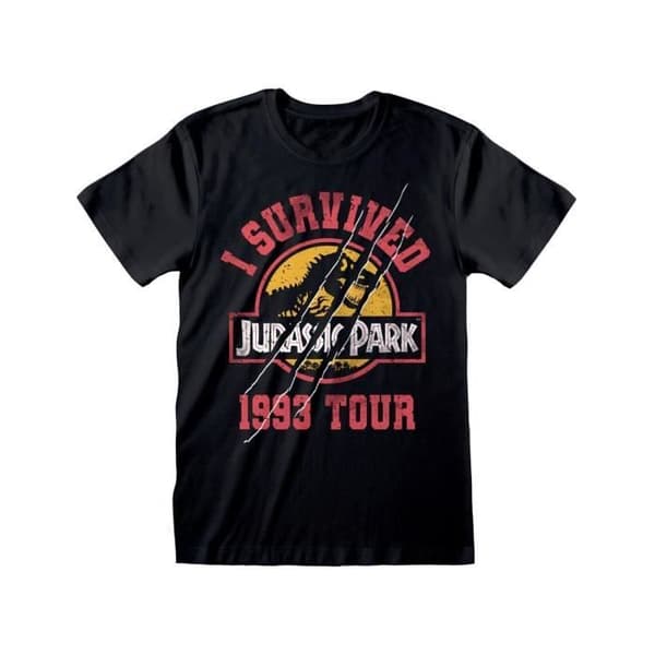 Heroes Inc - Jurassic Park - T-shirt Jag överlevde 1993 - (L)