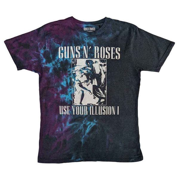 Guns N' Roses Use Your Illusion Monochrome Dye Wash T Shirt
