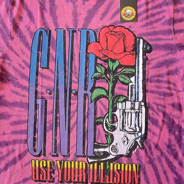 Guns N' Roses Use Your Illusion Pistol Tye Dye T Shirt