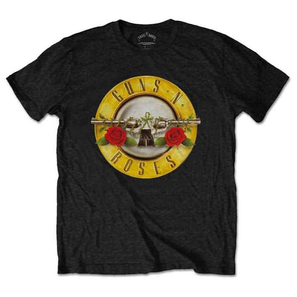 Guns N' Roses Classic Band Logo T Shirt Black L