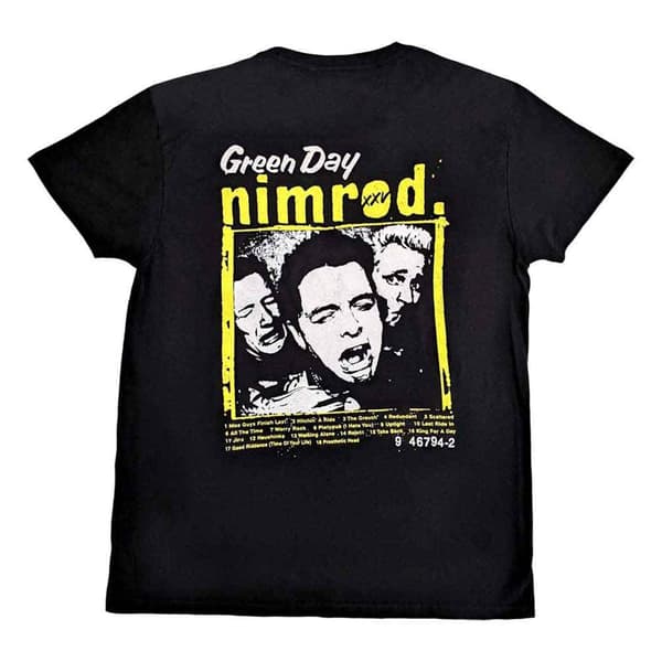 Green Day Nimrod Breast Print T Shirt
