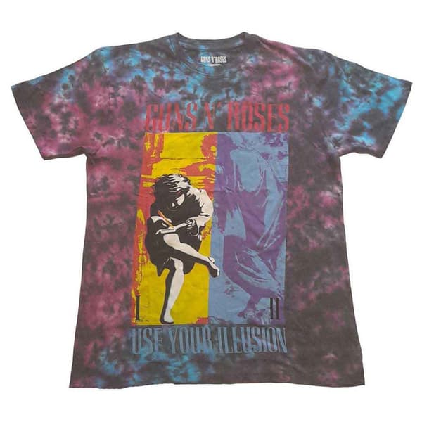 Guns N' Roses Use Your Illusion Dye Wash Dip Dye T Shirt