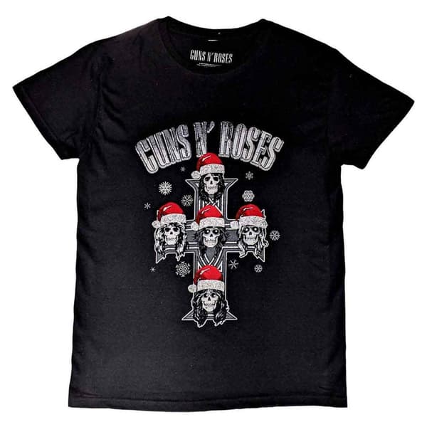 Guns N' Roses Appetite For Christmas T Shirt Black M