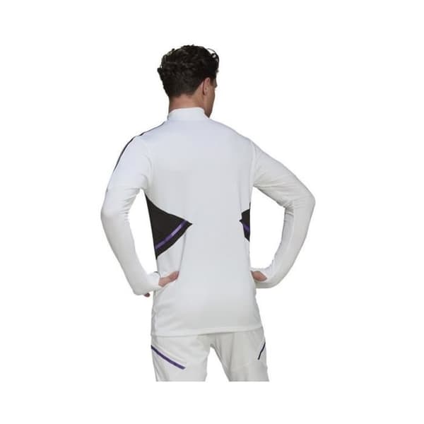 Sweat ADIDAS Real Madrid Träningsjacka Vit - Man/Han - Långärmad - Hög krage