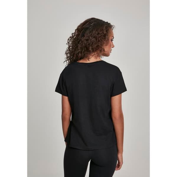 T-shirt Dam - MISTER TEE - Väntar på Fredag - Svart - Korta Ärmar - Rund Halsringning