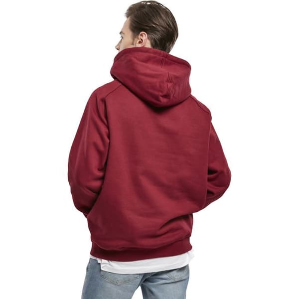 Huvtröja - URBAN CLASSICS - Bordeaux - Långärmad - Unisex - Storlek upp till 6XL