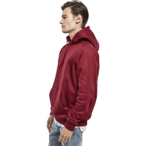 Huvtröja - URBAN CLASSICS - Bordeaux - Långärmad - Unisex - Storlek upp till 6XL