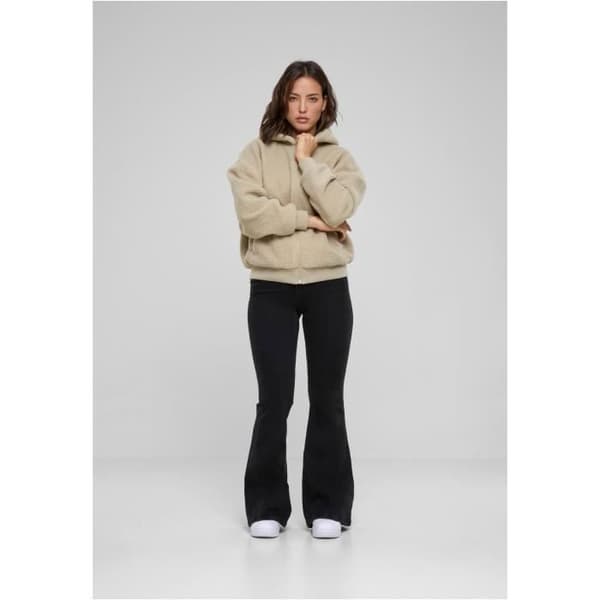 Zip hoodie - Urban Classics - Oversize Sherpa - Beige - Långärmad - Dam