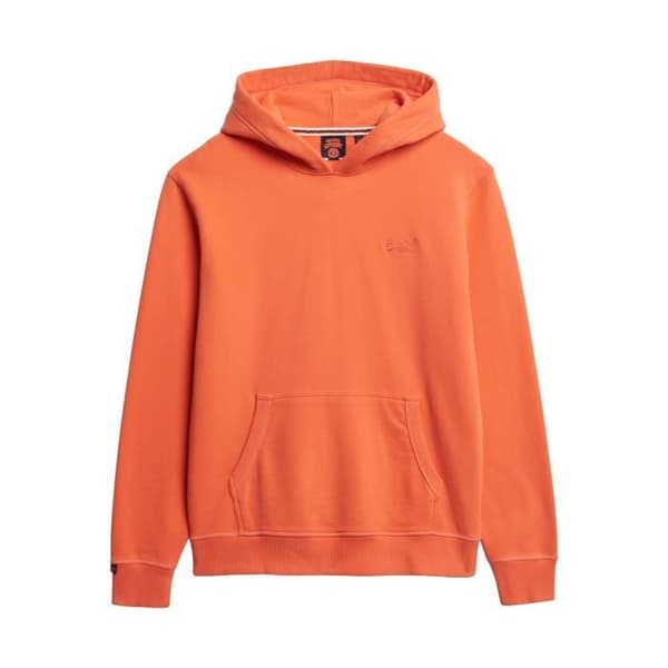 Sweatshirt med huva Superdry Essential Logo - Korall-Röd