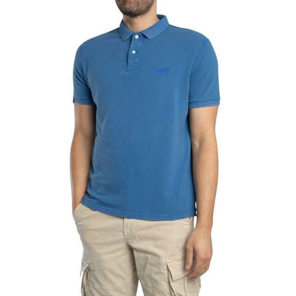 Polo T-shirt Superdry Vintage Destroy Herrar