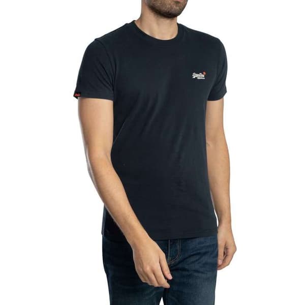 T-shirt Superdry Essential Contrast Pr präglad Logotyp Herr